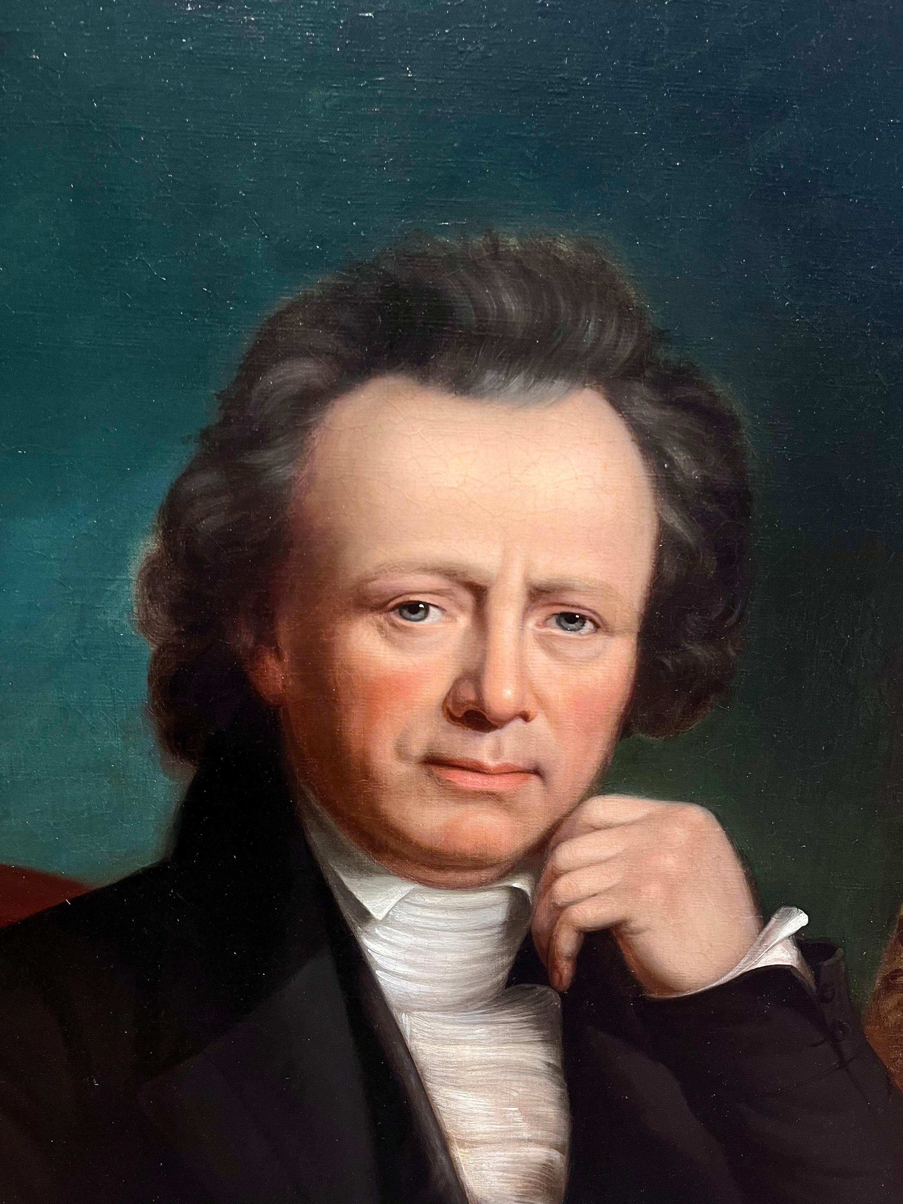 Porträt von John Wakefield Francis (Schwarz), Portrait Painting, von James Herring