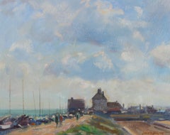 James Hewitt (b.1934) - 20th Century Oil, Morning Sky at Felixstowe