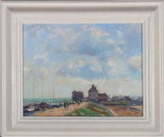 James Hewitt (b.1934) - 20th Century Oil, Morning Sky at Felixstowe