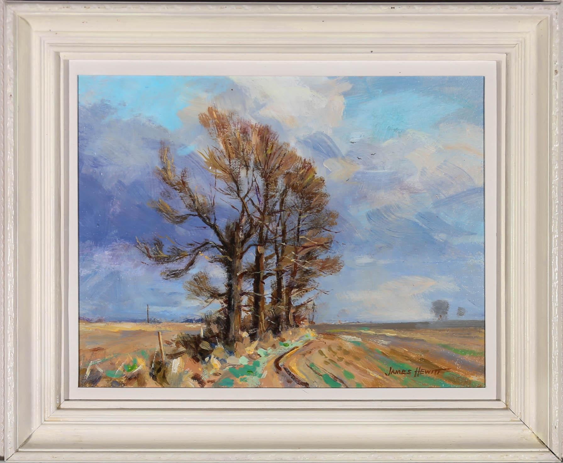 James Hewitt (nato nel 1934) - Olio contemporaneo incorniciato, 
