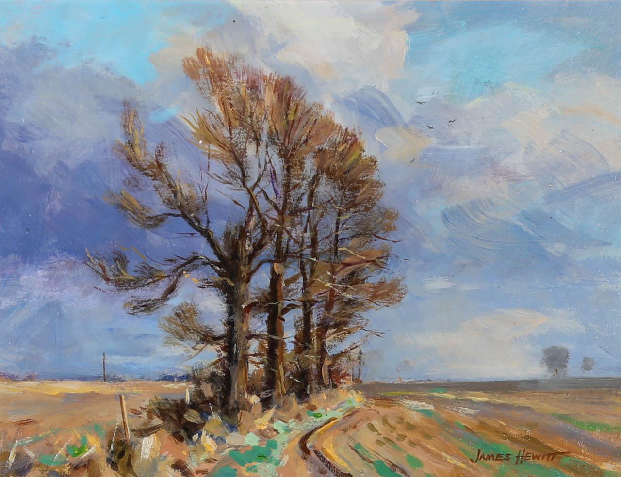 James Hewitt (nato nel 1934) - Olio contemporaneo incorniciato, 