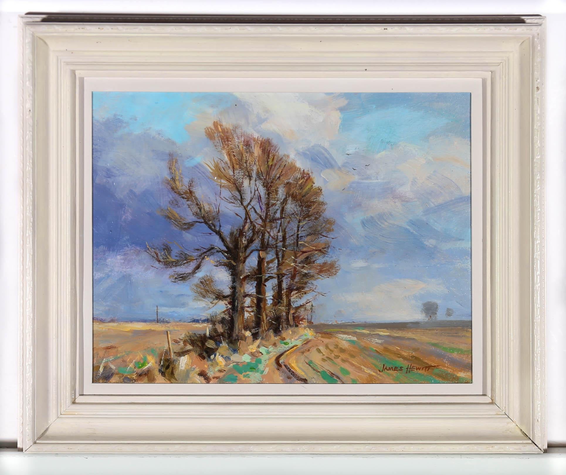 James Hewitt (nato nel 1934) - Olio contemporaneo incorniciato, 
