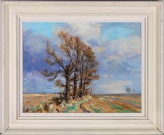 James Hewitt (geb. 1934) - Gerahmtes zeitgenössisches Ölgemälde, The Last of the Elms