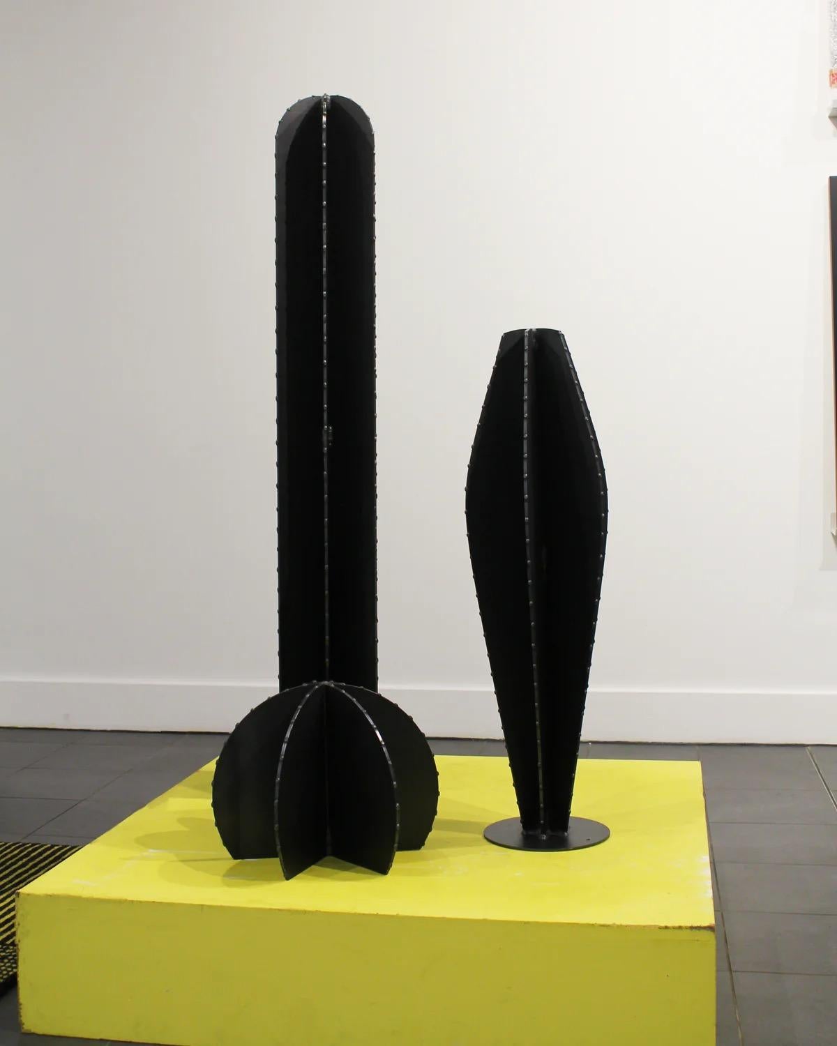 James Higginson, Barberalla, 2024

Steel

Set of three sculptures

28 (H) x 36 (w) cm 
131 (H) x 22 (w) cm 
84 (H) x 26 (w) cm 

Hand-signed by the artist

James Higginson finds inspiration in mid-century design, organic materials, and photography,