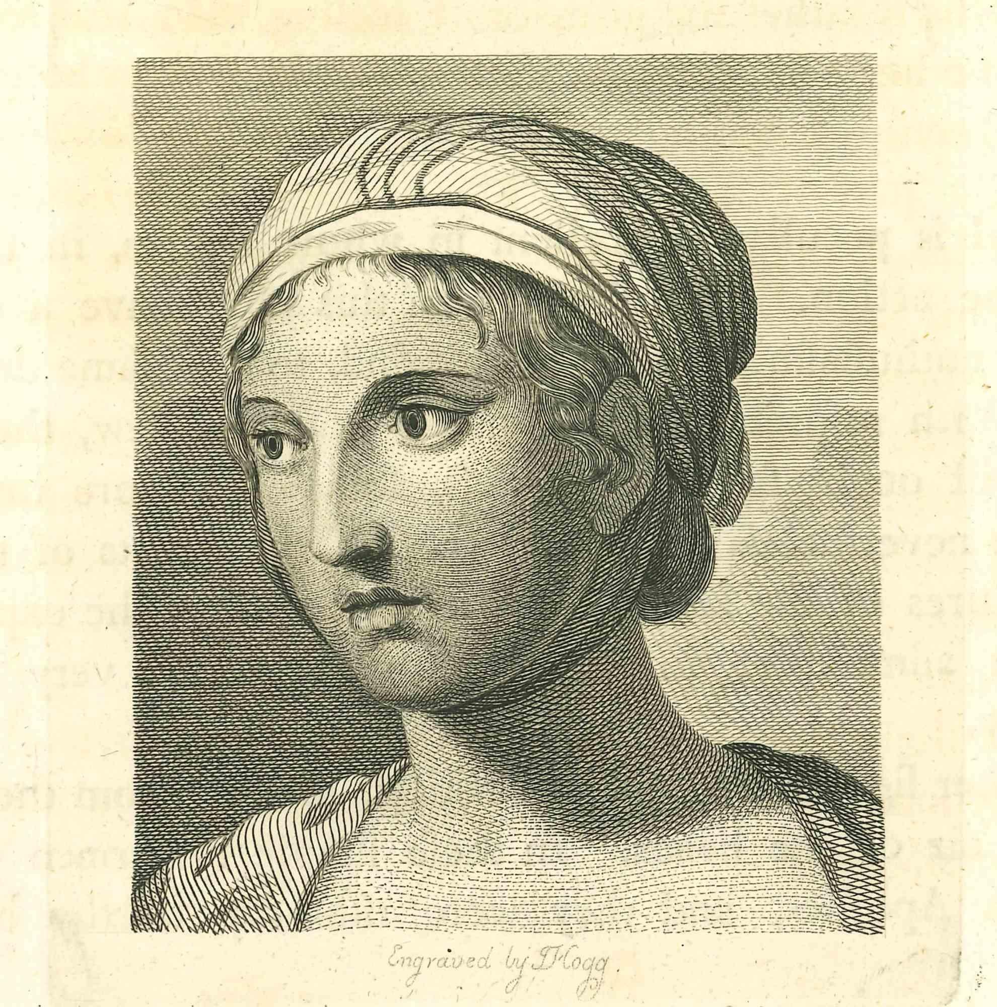 Portrait - Etching by James Hogg - 1810