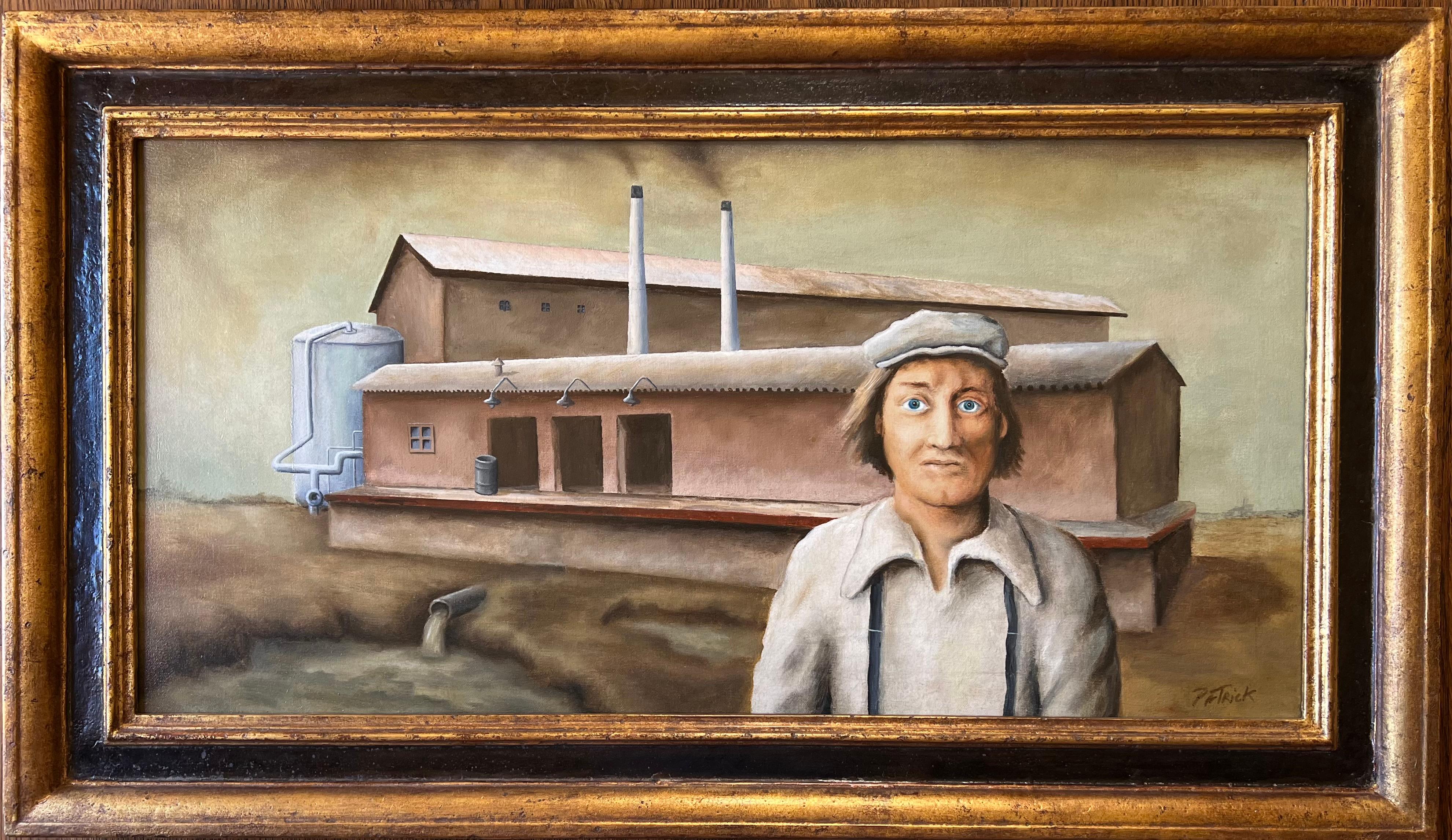Factory Worker - Painting by James Hollins Patrick