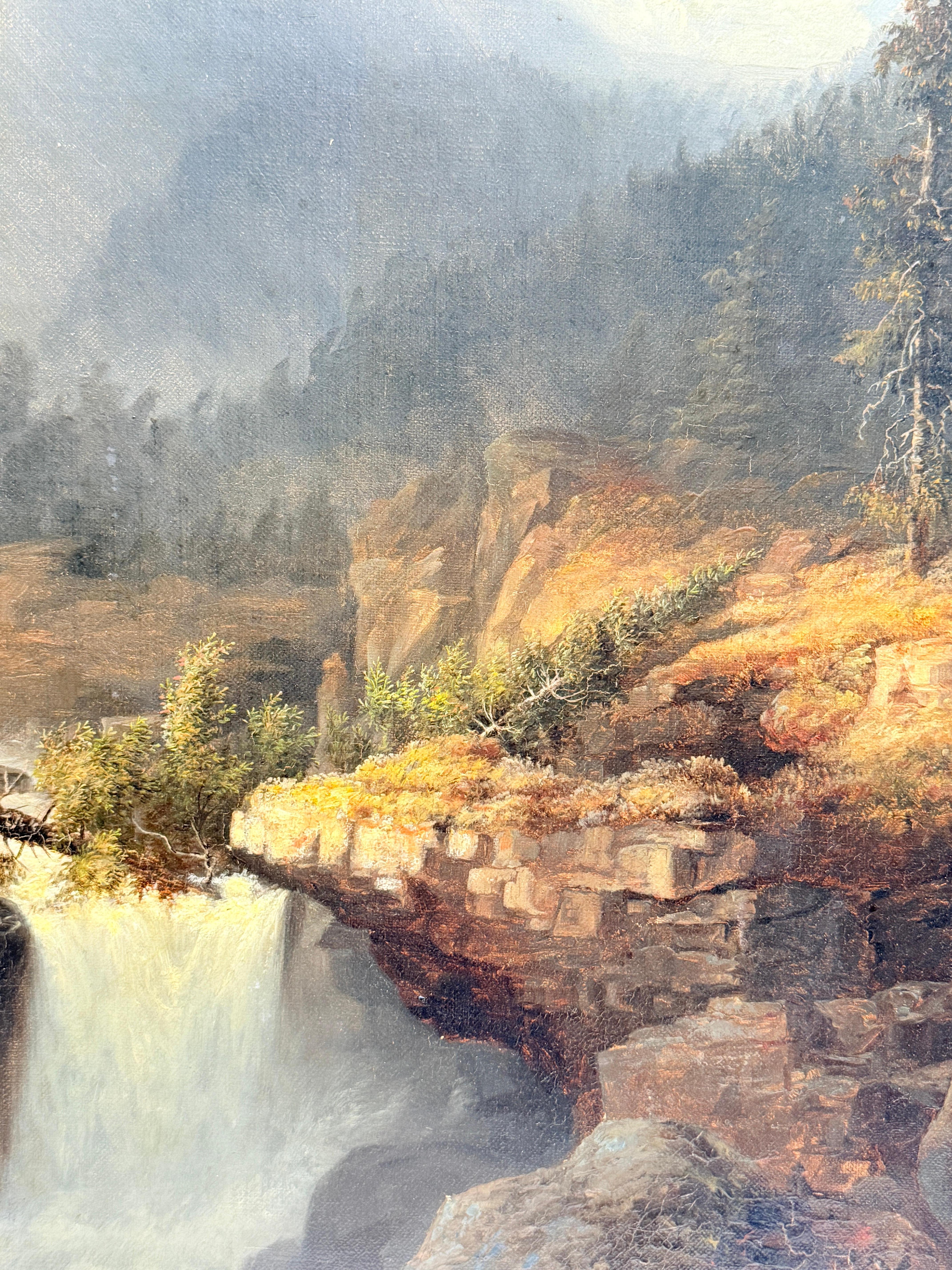 James Hope (American, 1818–1892) “Castleton Falls, Castleton, Vermont” 1856 O/C For Sale 4
