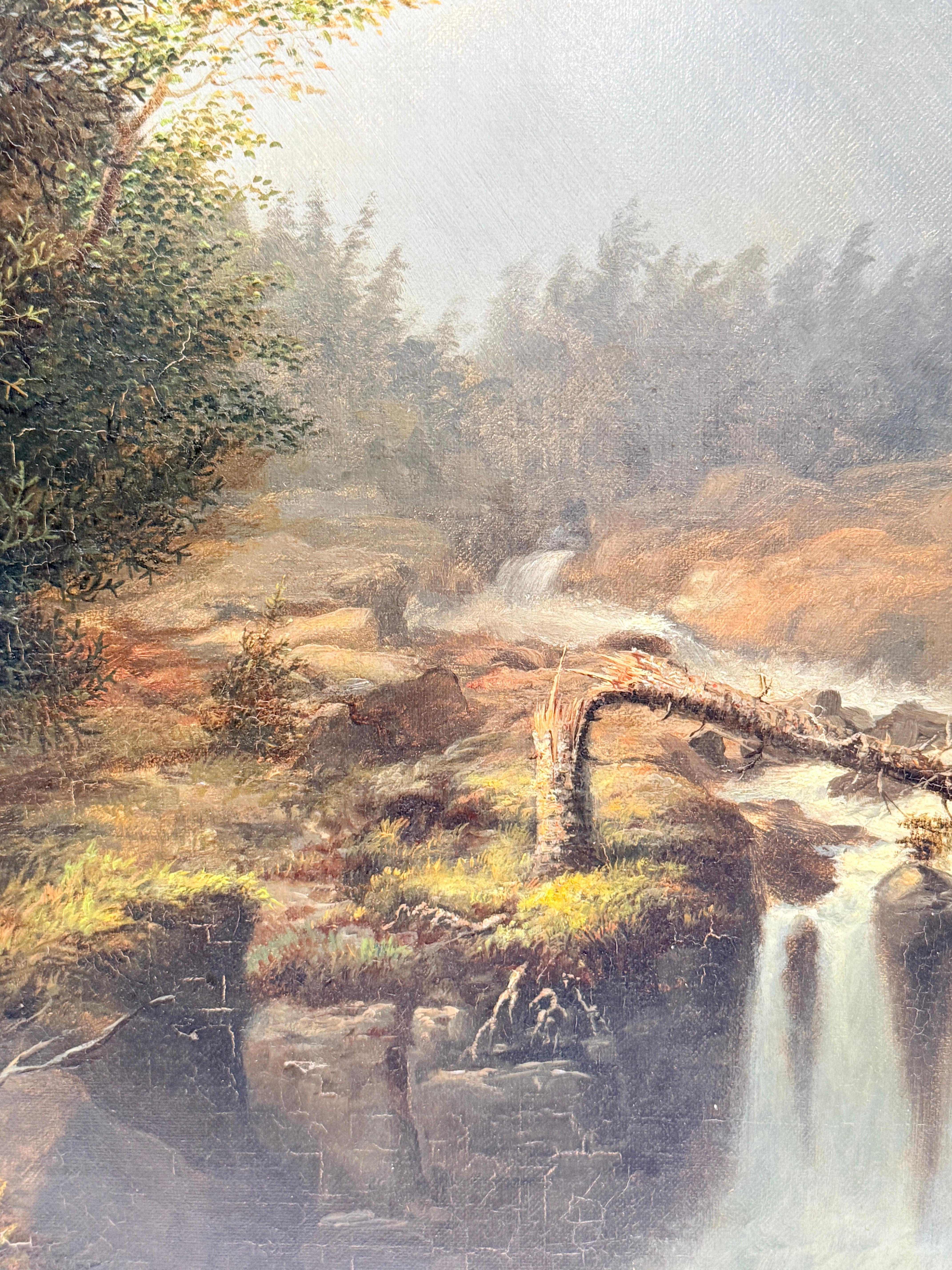 James Hope (American, 1818–1892) “Castleton Falls, Castleton, Vermont” 1856 O/C For Sale 5