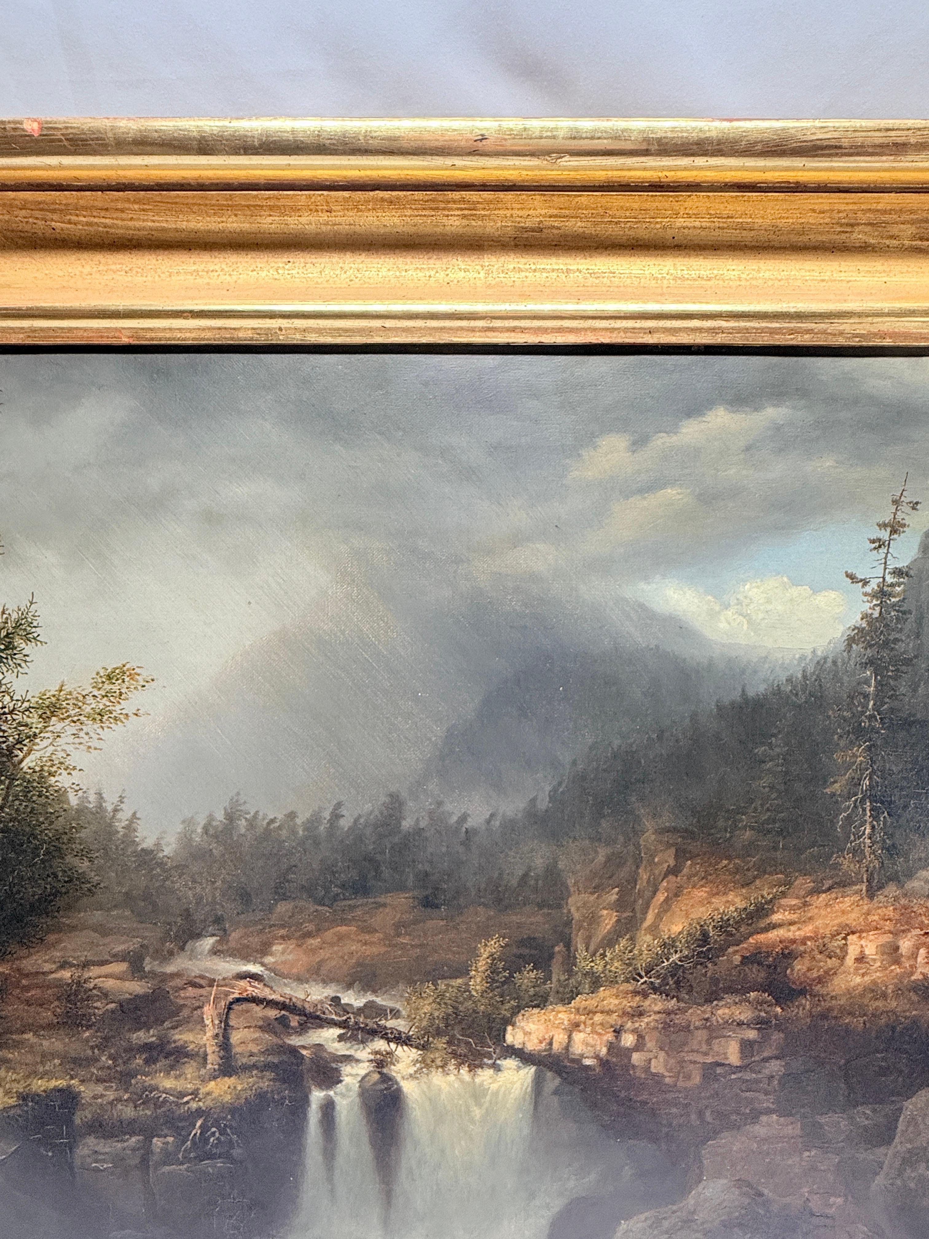 James Hope (American, 1818–1892) “Castleton Falls, Castleton, Vermont” 1856 O/C For Sale 6