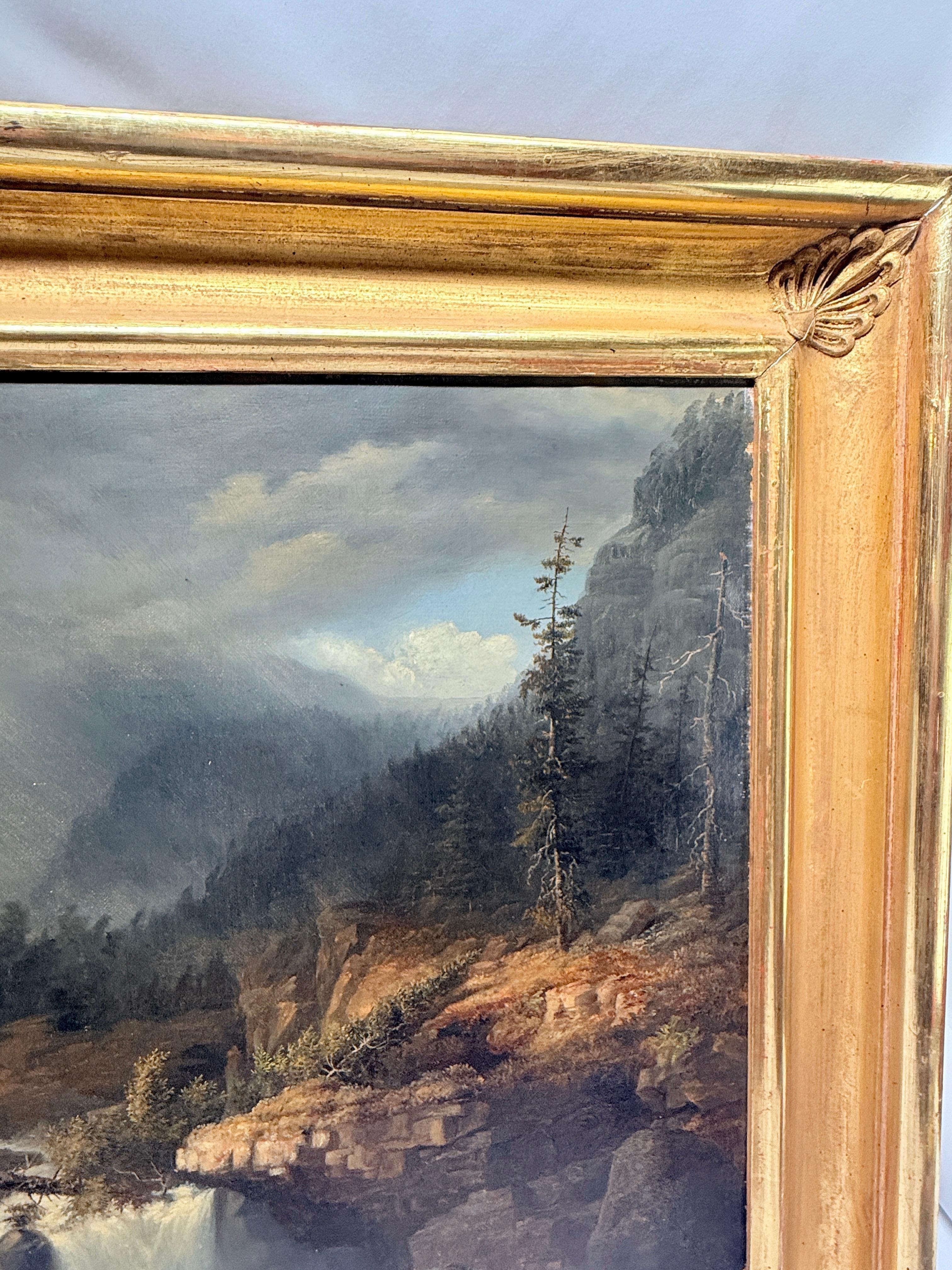 James Hope (American, 1818–1892) “Castleton Falls, Castleton, Vermont” 1856 O/C For Sale 7