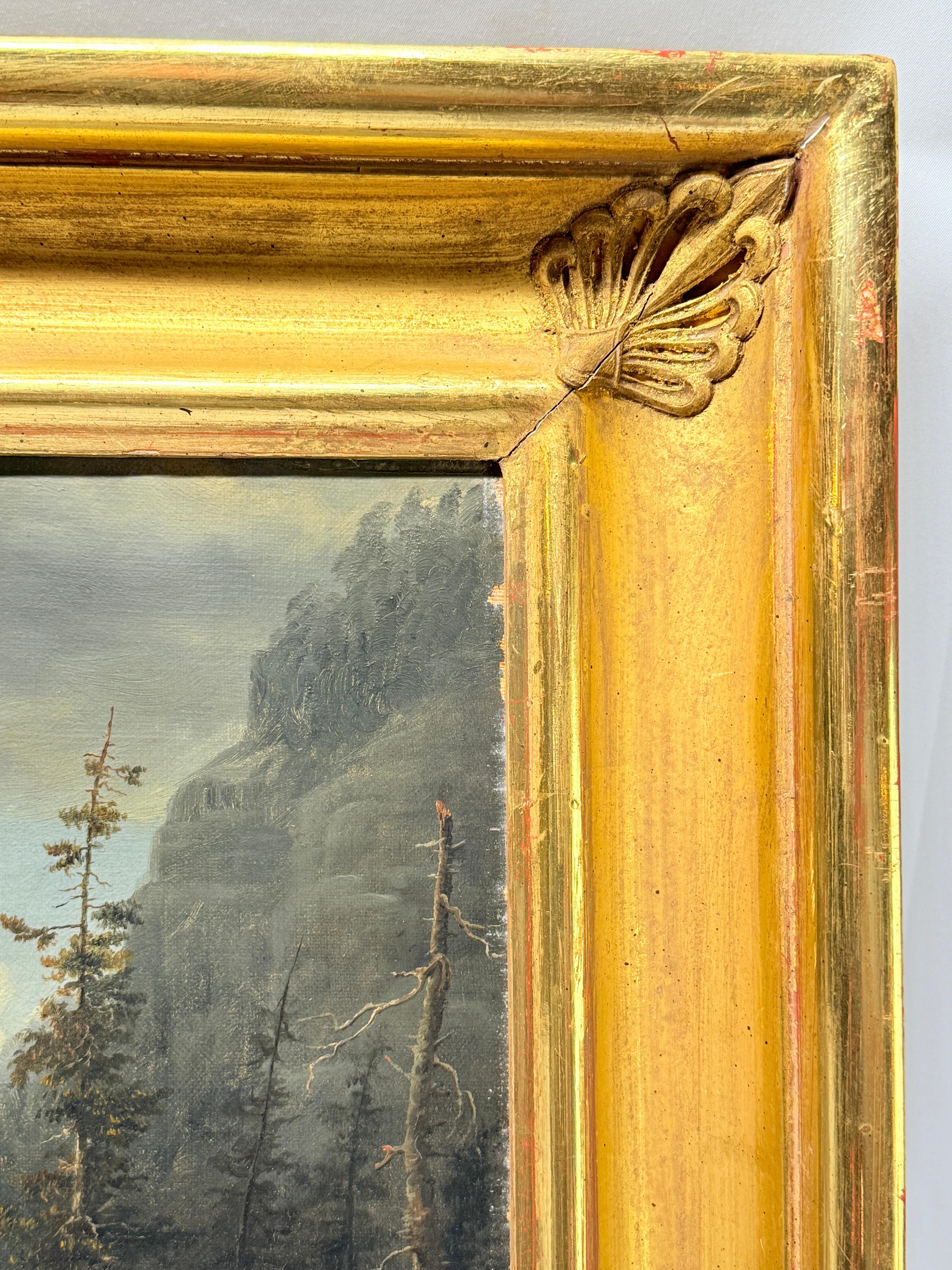 James Hope (American, 1818–1892) “Castleton Falls, Castleton, Vermont” 1856 O/C For Sale 3