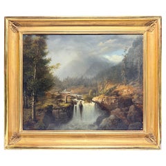 James Hope (American, 1818–1892) “Castleton Falls, Castleton, Vermont” 1856 O/C