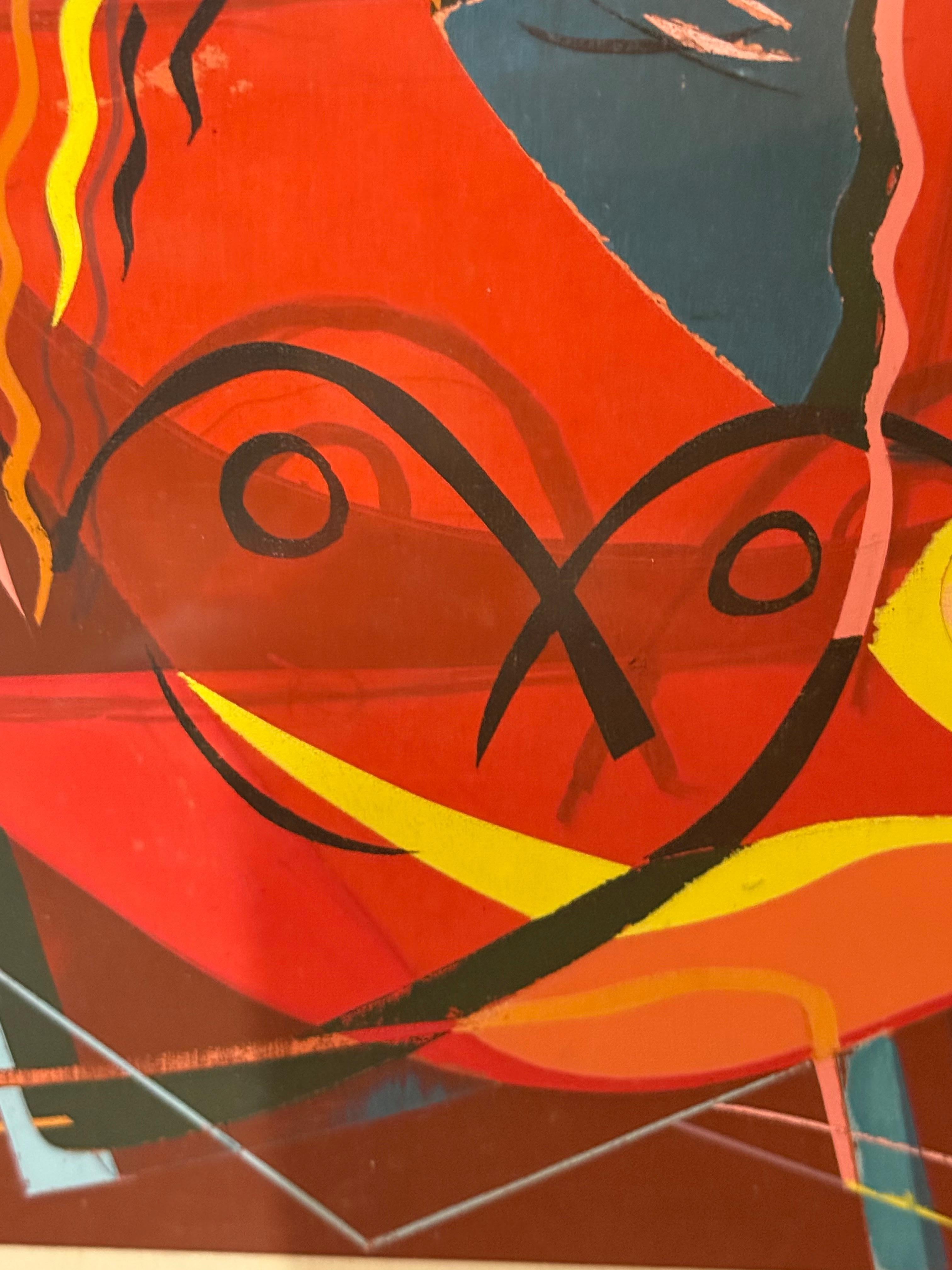 Abstrait cubiste et moderniste réversible de James Houston McConnell en vente 15