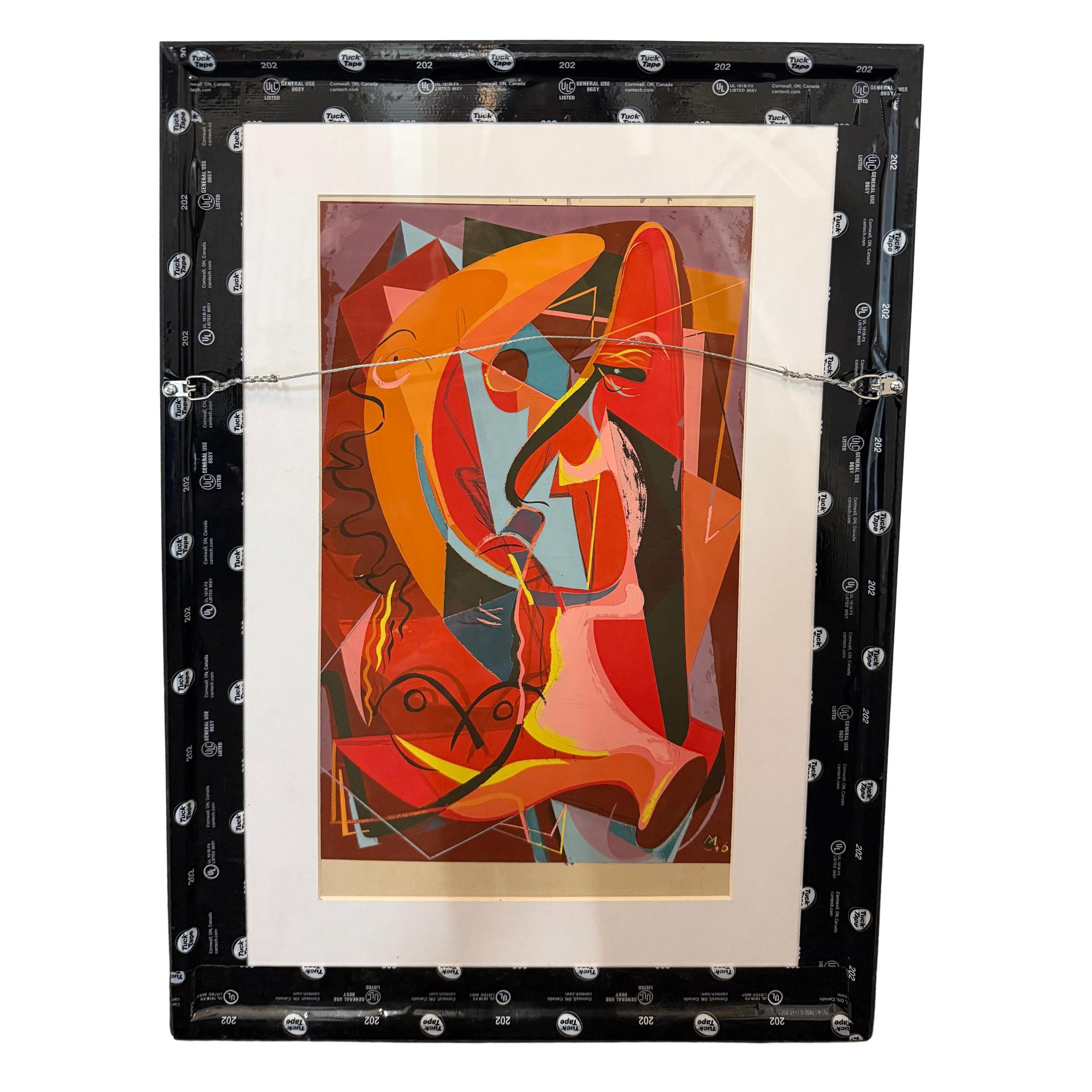 Abstrait cubiste et moderniste réversible de James Houston McConnell en vente 2