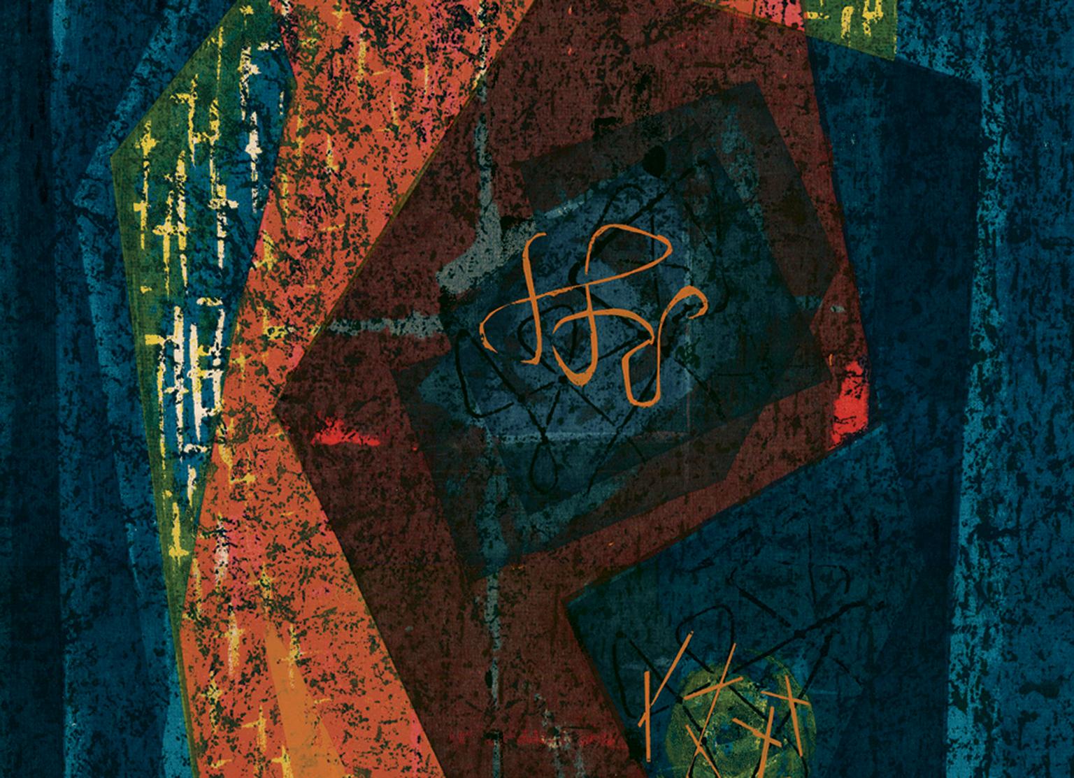 'Blueprint' - Astrazione modernista di metà secolo - Print American Modern di James Houston McConnell