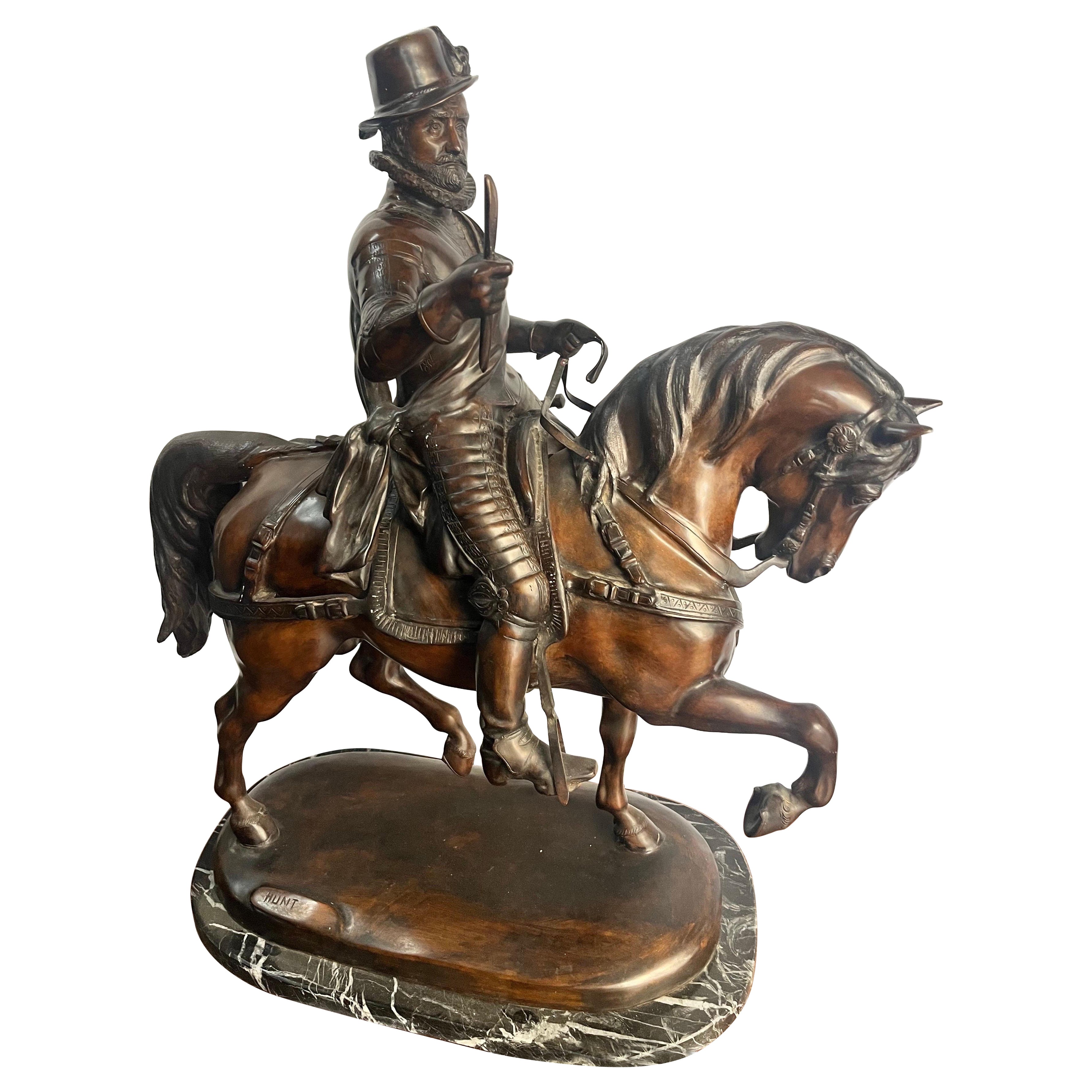 James Hunt (XIX - XX Secolo) - Guglielmo I d'Orange a cavallo in vendita