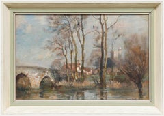 James Herbert Snell (1861-1935) - Early 20th Century Oil, The Riverside