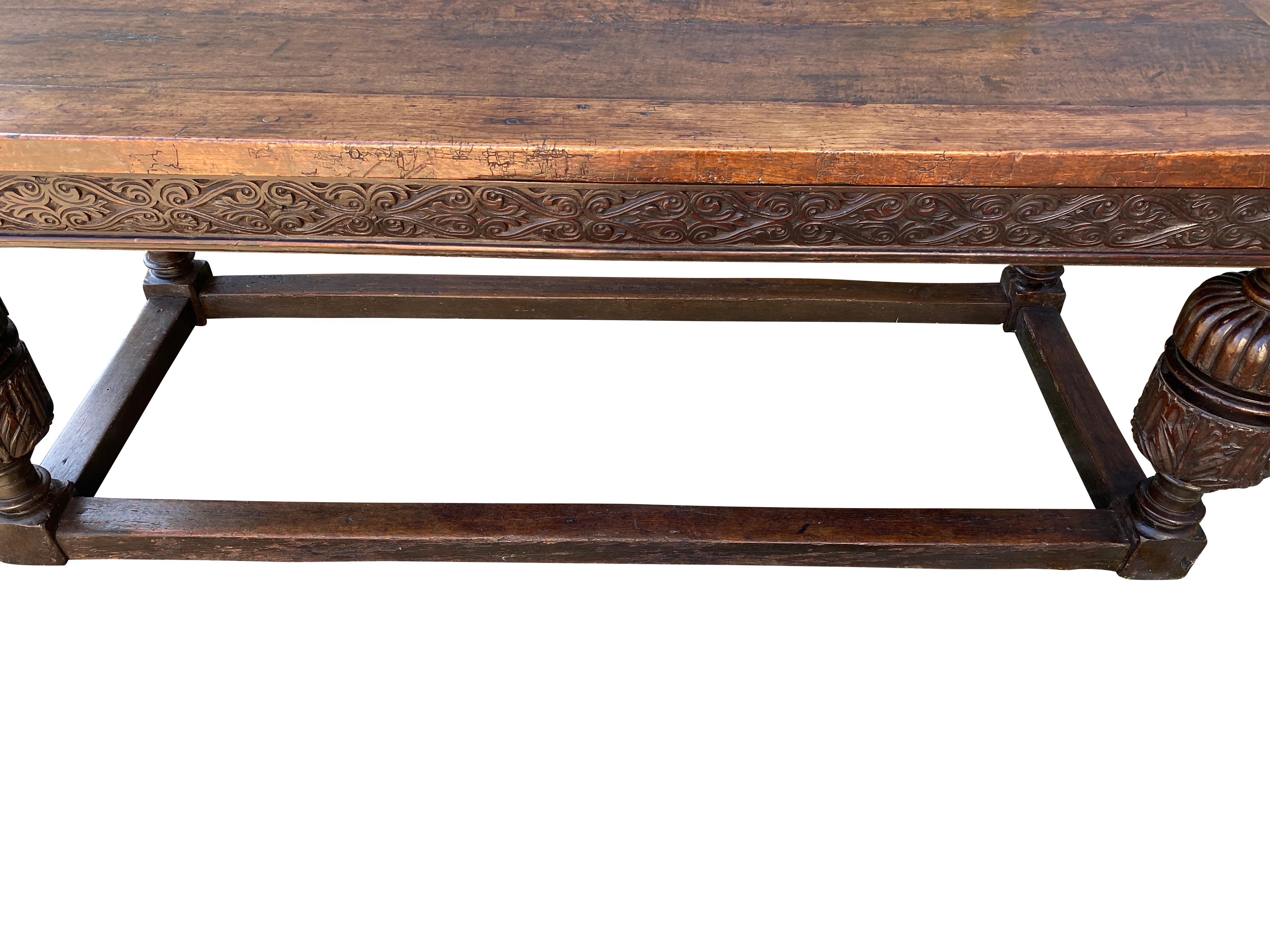 James I Oak Refrectory Table 7