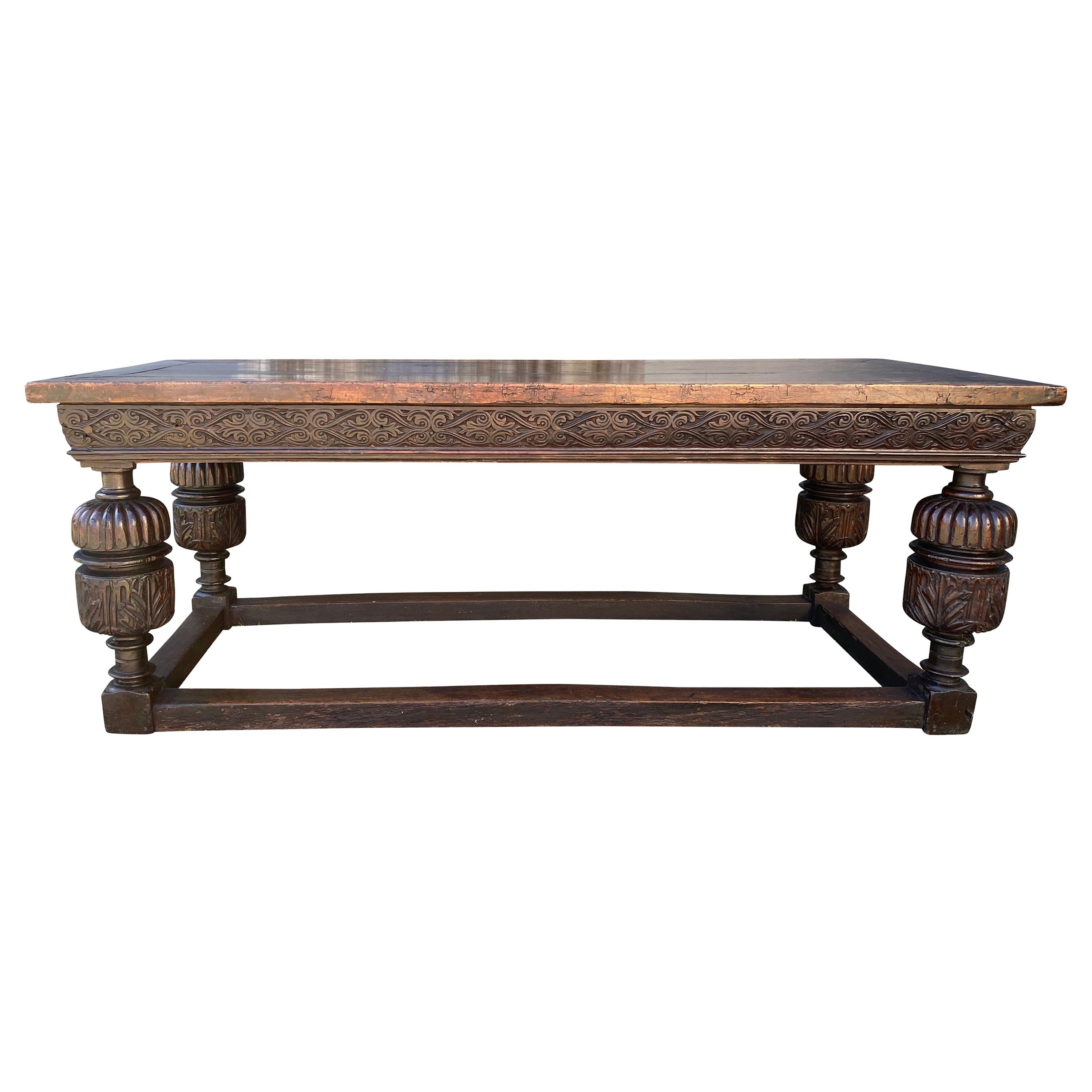 James I Oak Refrectory Table