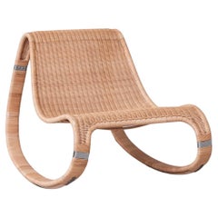 James Irvine Rattan Rocking Lounge Chair