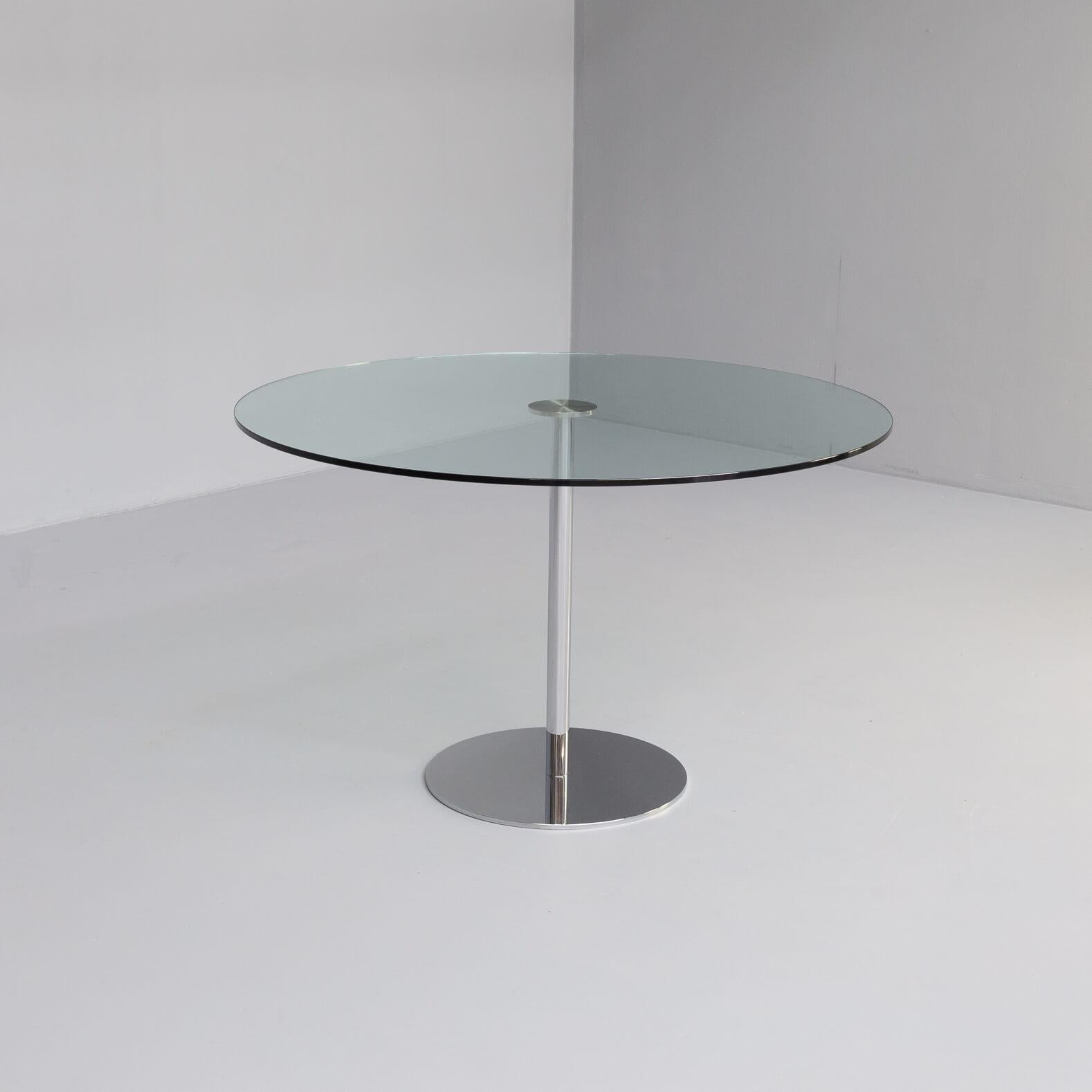 Contemporary James Irvine S1123 Round Design Table for Thonet For Sale