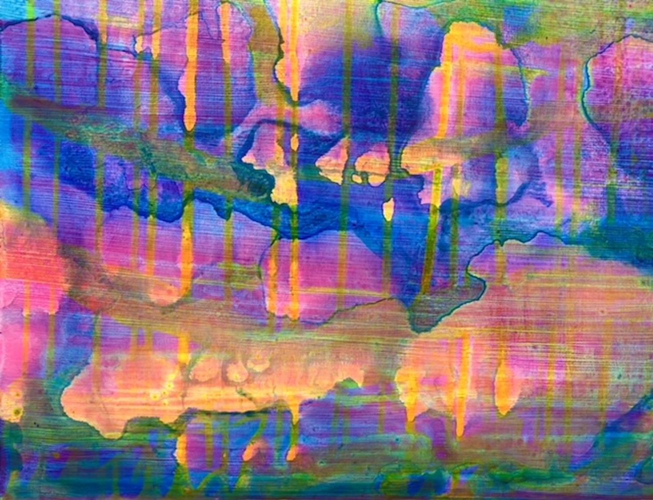 Canyon (2022), Acrylic on panel, 30”H x 30”W x 2.5”D