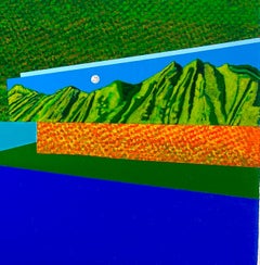 Kauai, acrylic on panel, surrealist landscape