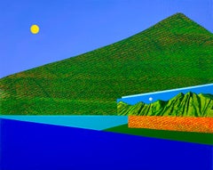 Kauai, acrylic on panel, surrealist landscape 