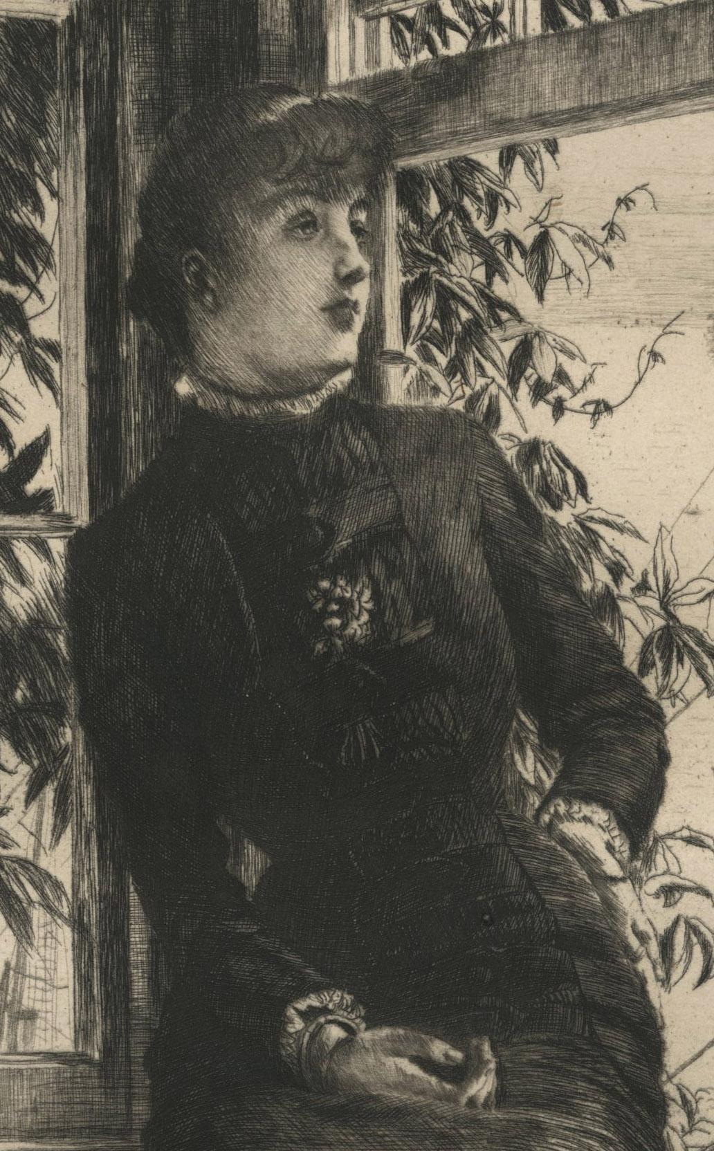 Au bord de la mer (Al borde del mar) - Print de James Jacques Joseph Tissot