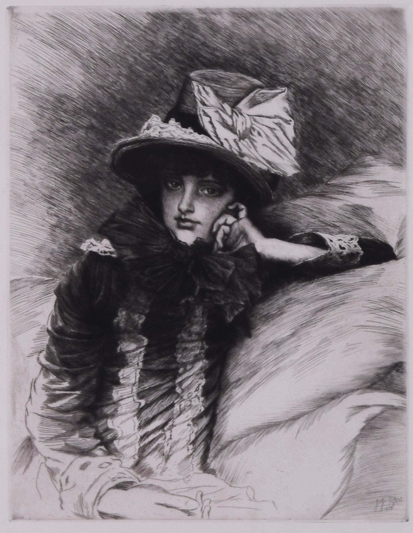 Portrait Print James Jacques Joseph Tissot - Berthe
