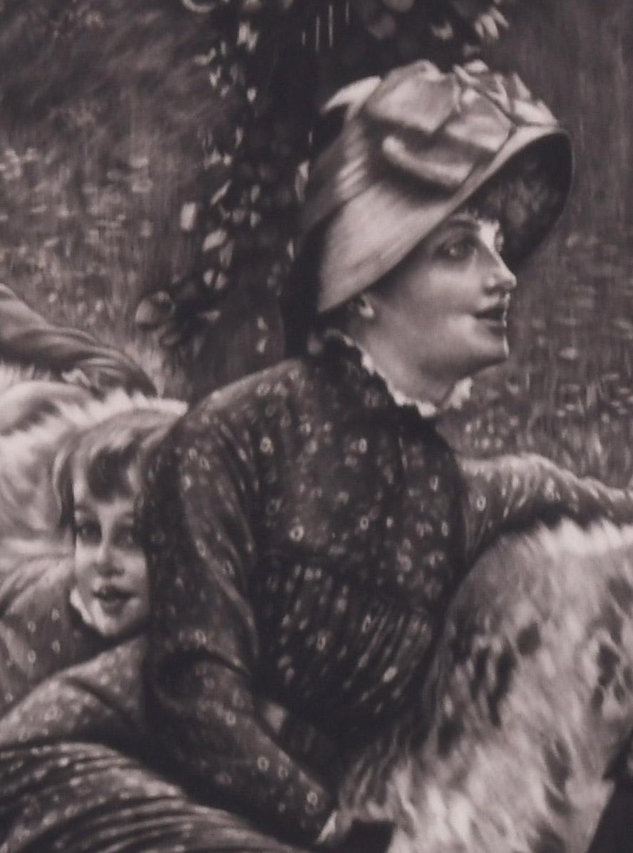 Il banc de jardin (La panchina del giardino) - Print Impressionismo di James Jacques Joseph Tissot
