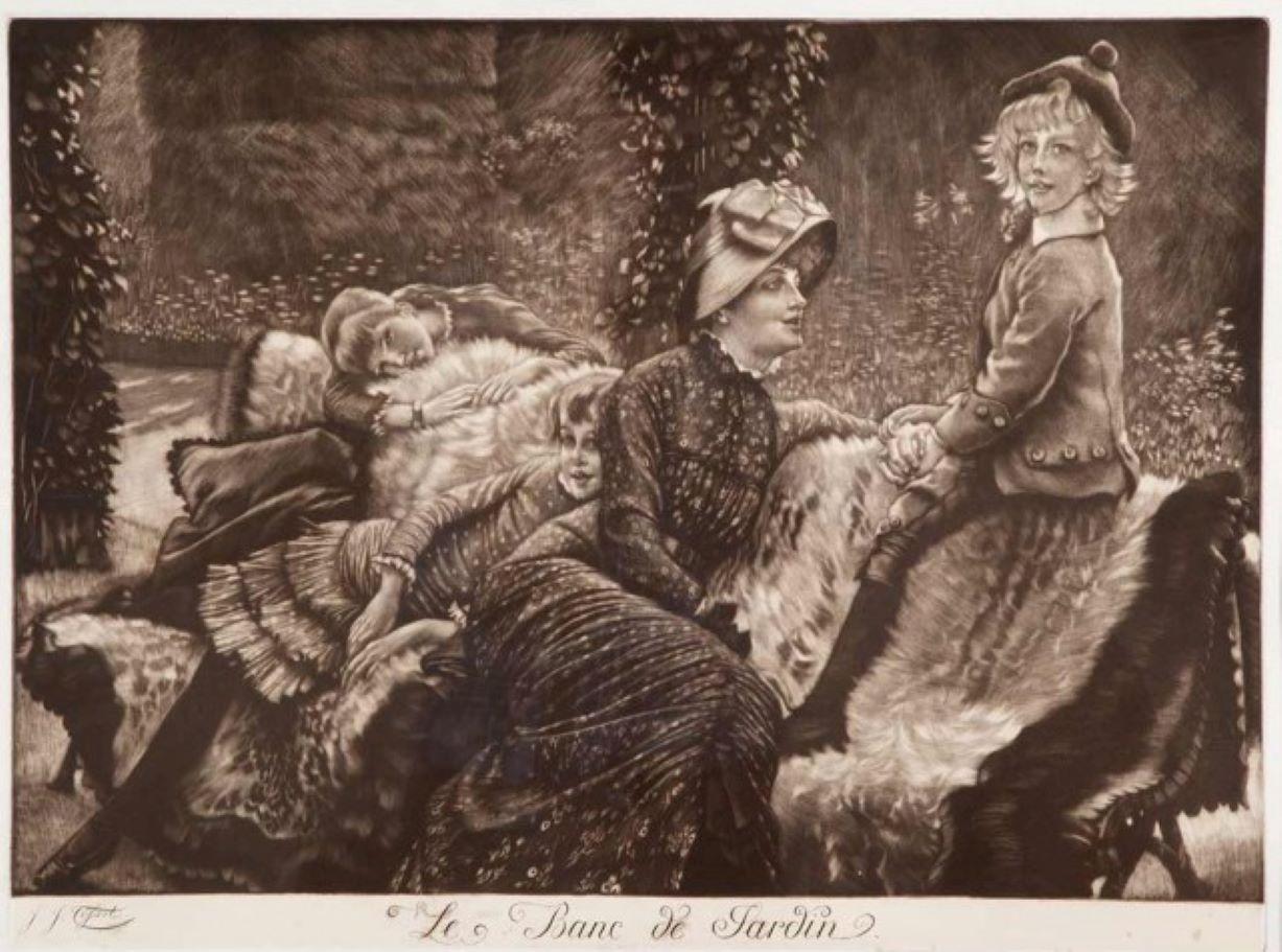 Le banc de jardin (La panchina del giardino). in vendita 1