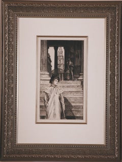 Le Portique de la Galerie Nationale a Londres by J.J. Tissot