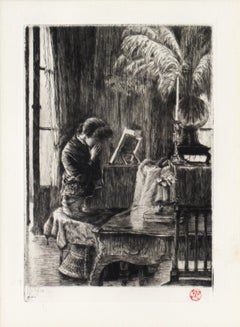 Renee Mauperin, Renee Sitting at the Piano, Crying