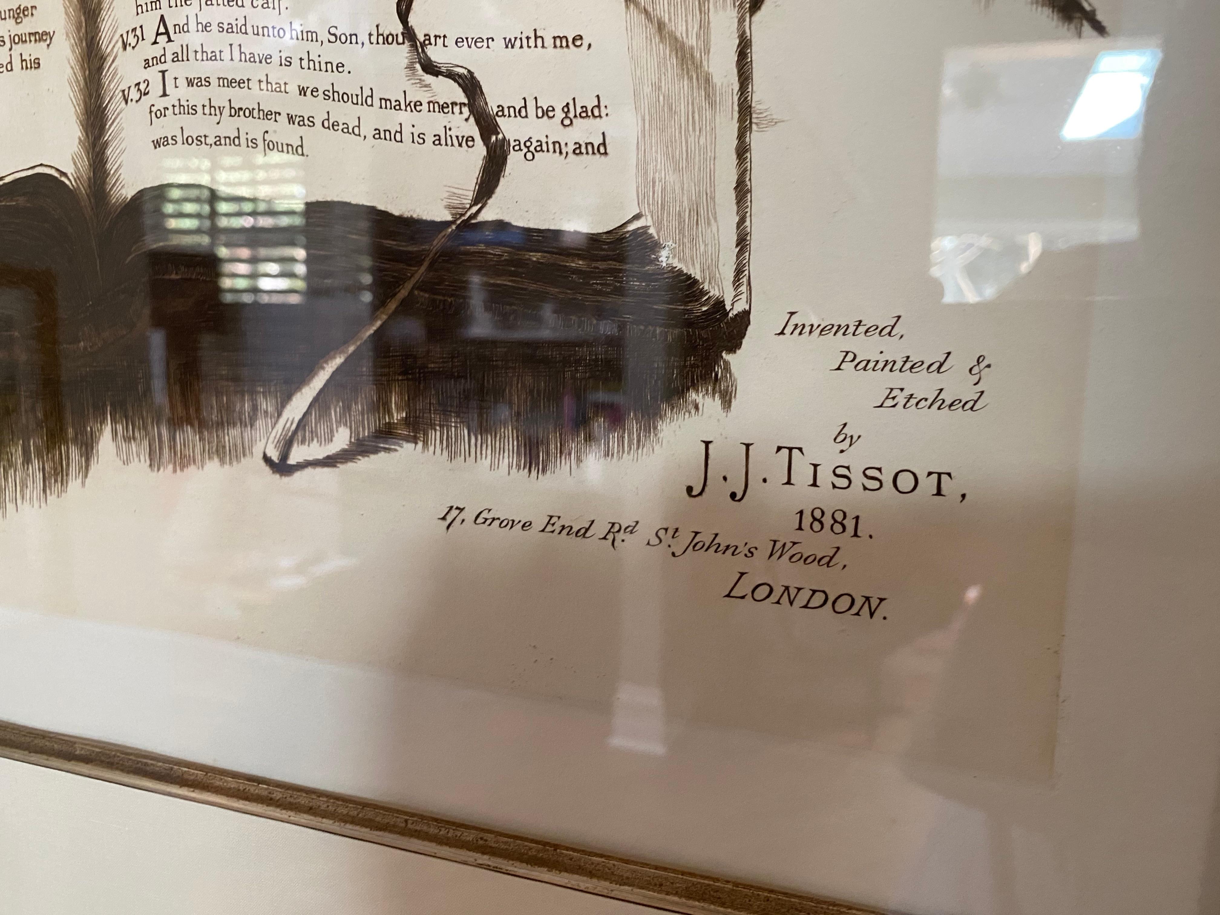 Frontispiz aus der Suite „The Prodigal Son“, von J.J. Tissot – Print von James Jacques Joseph Tissot