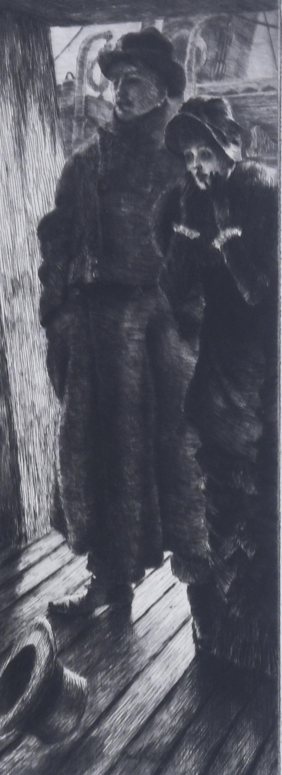 The Parable of the Prodigal Son, Mo. III, The Return - Black Figurative Print by James Jacques Joseph Tissot