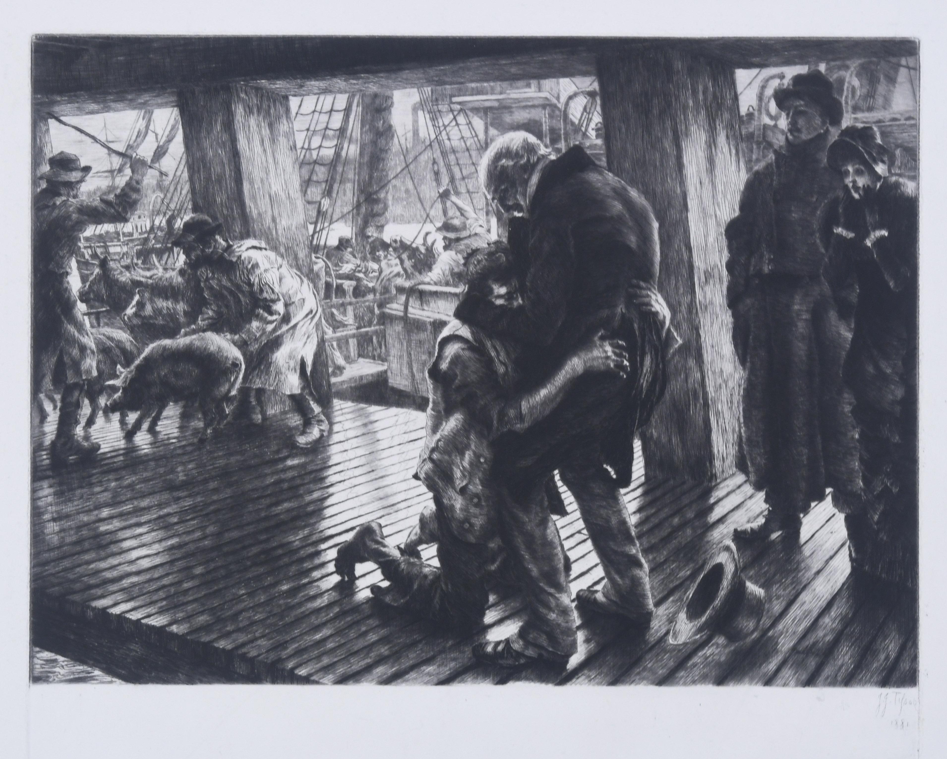 James Jacques Joseph Tissot Figurative Print - The Parable of the Prodigal Son, Mo. III, The Return