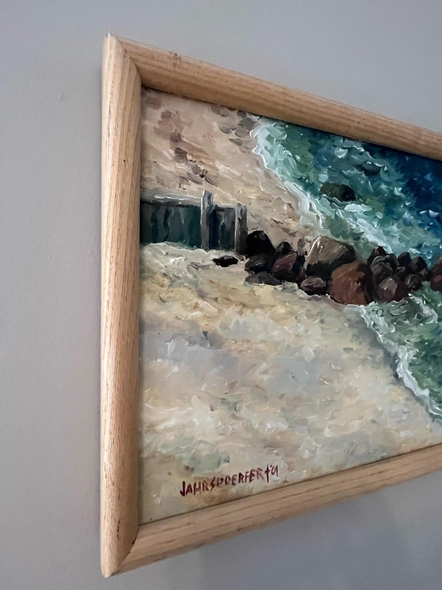 James Jahrsdoerfer, „Sound View Inn“, Sommer-Strand-Ozean-Landschaft, Ölgemälde im Angebot 2