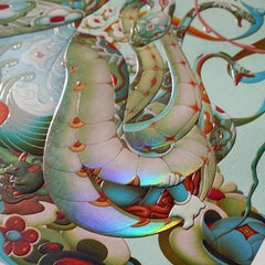 COIL: YEAR OF THE SNAKE PRINT  holographic and foil detailing