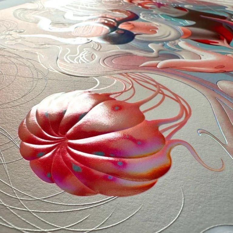 James Jean Descendent VI Signierter nummerierter, verzierter Druck im Angebot 2