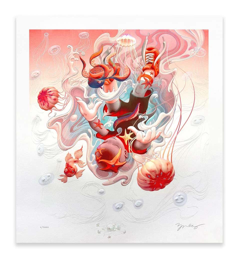 James Jean Roses James Jean - James Jean Chine Signed Numbered Embellished Print For ...