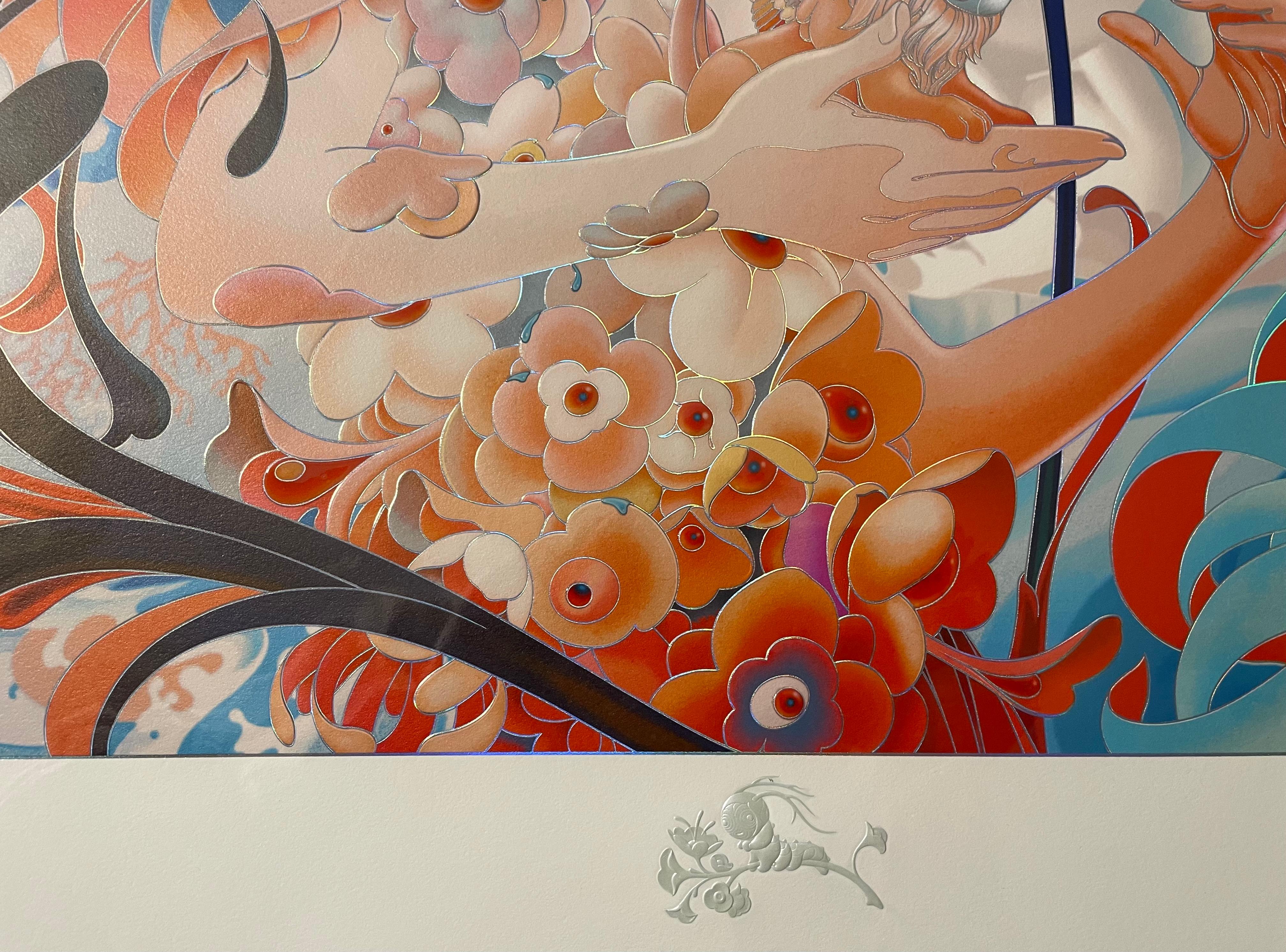 James Jean - Forager III - Carta goffrata d'arte contemporanea in vendita 2