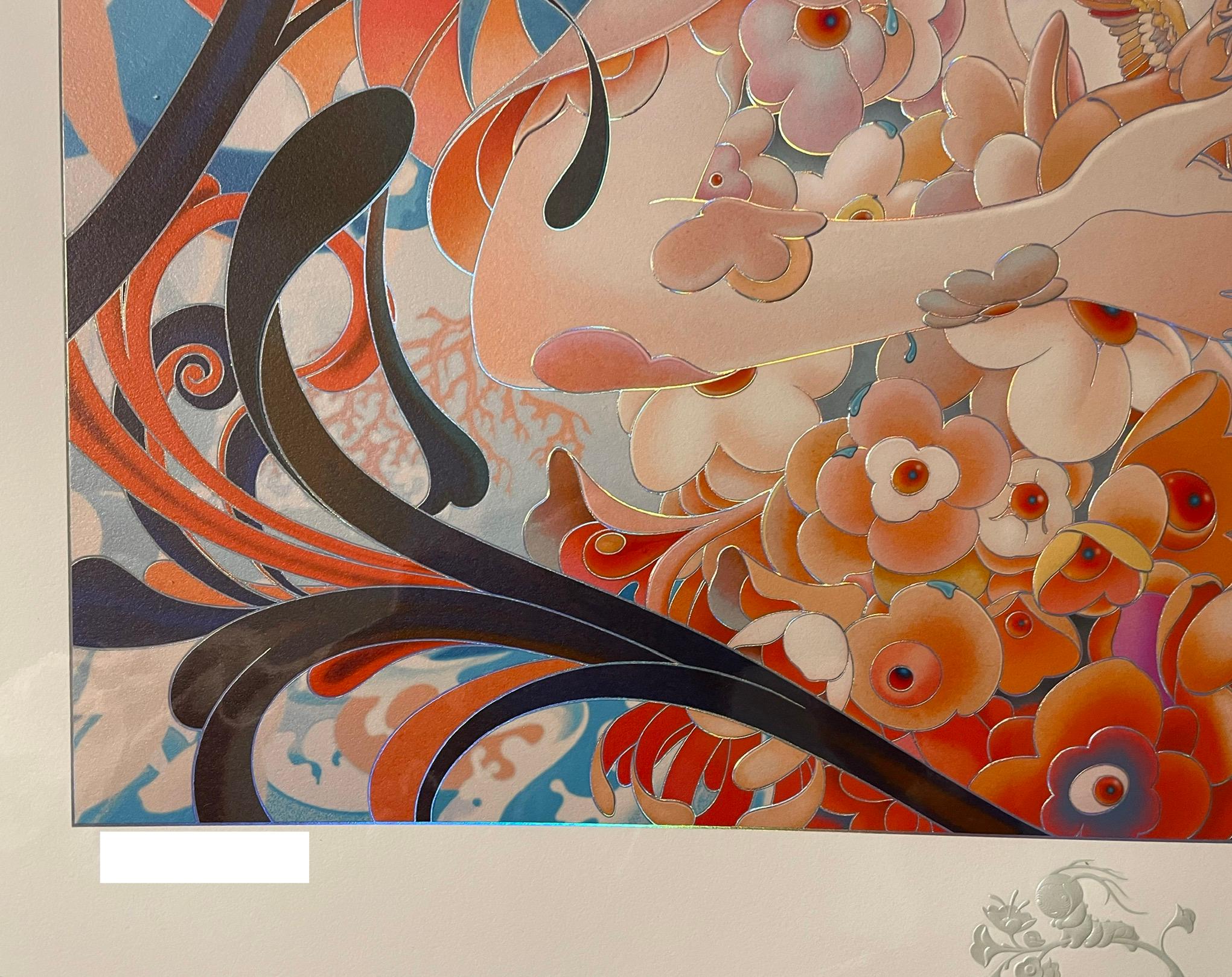 James Jean - Forager III - Carta goffrata d'arte contemporanea in vendita 4