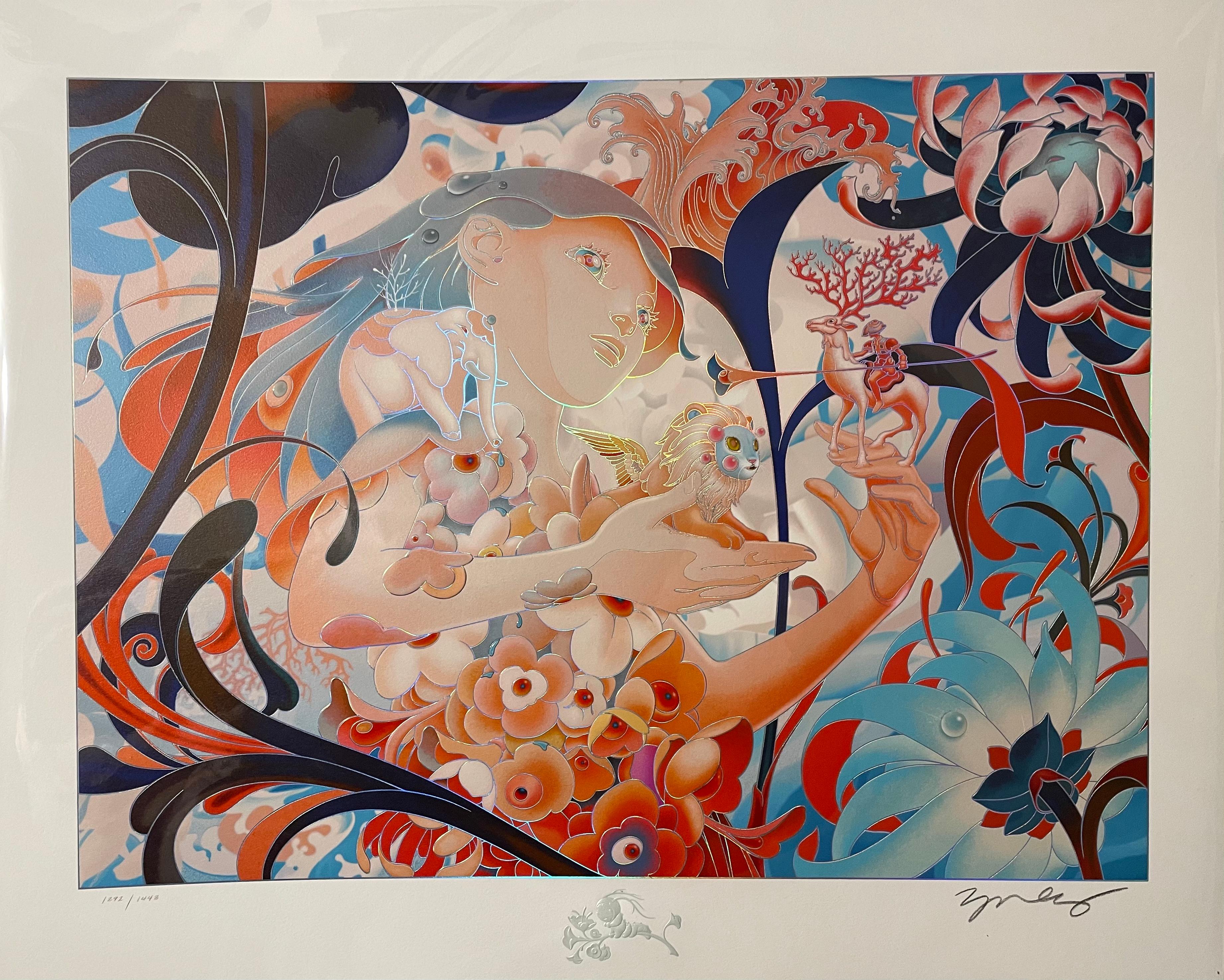 James Jean - Forager III - Contemporary Art Embossed Paper 