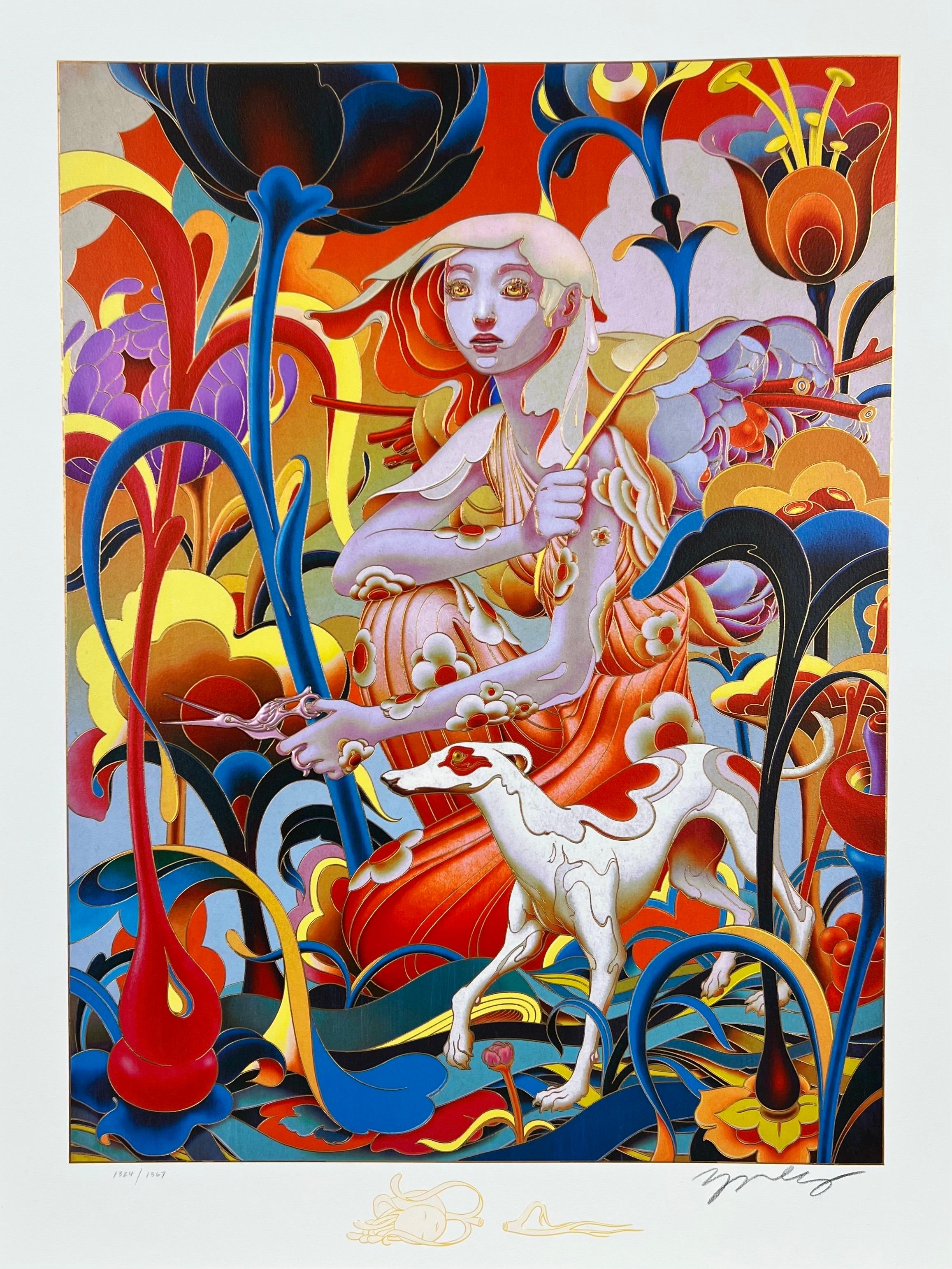 Contemporary Surrealist James Jean Forager Limited Edition Giclee print , Signed & Numbered, Unframed: 

Forager is a masterful, time-limited edition giclée print by James Jean ( Taiwanese - American b.1979), signed and numbered, and released on May