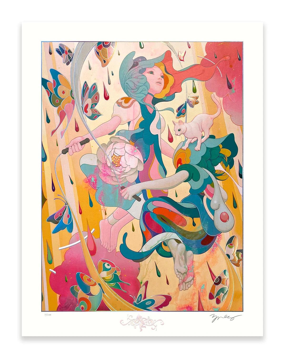 Skippers Signed Numbered Embellished Print For Sale 11