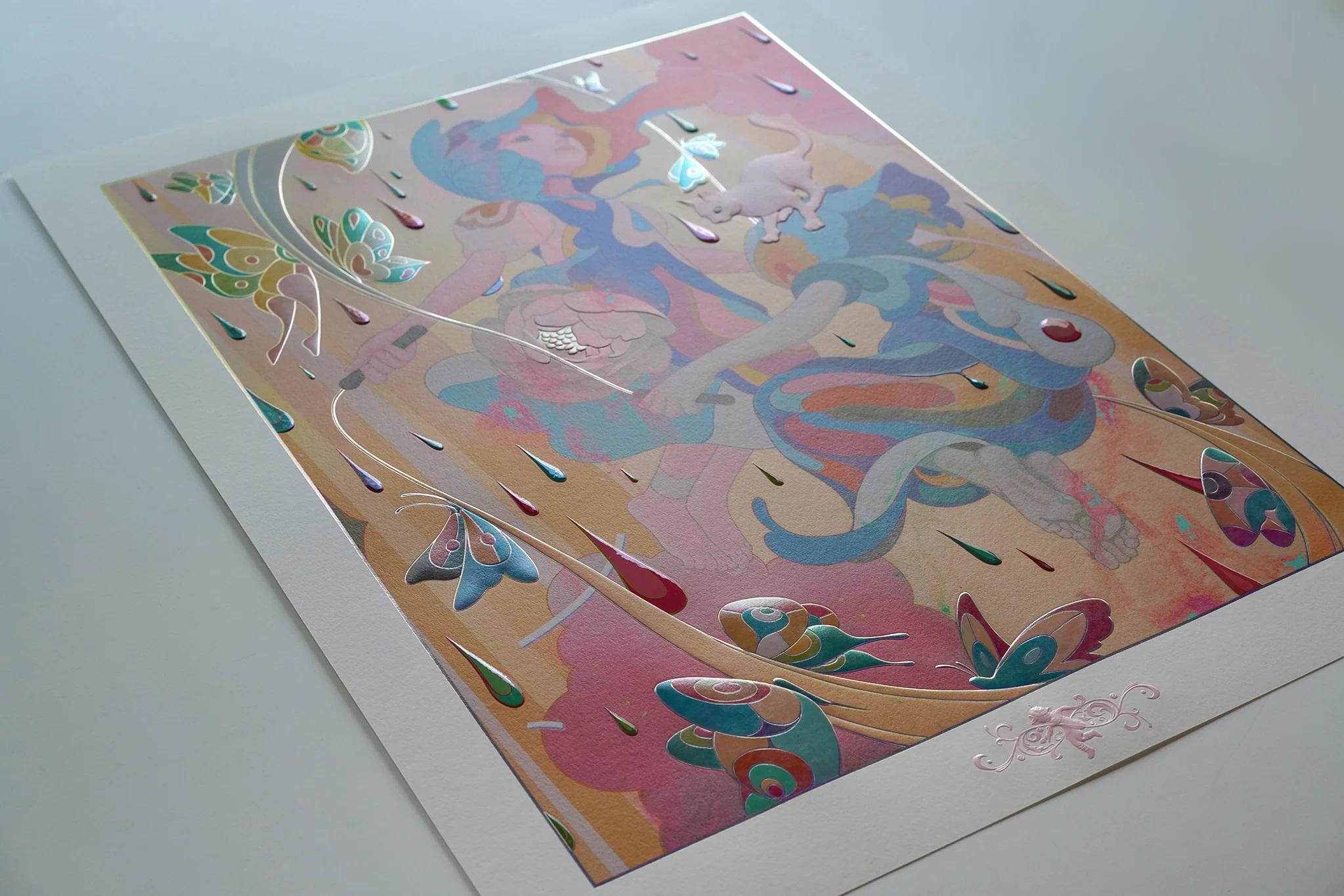 Skippers Signed Numbered Embellished Print For Sale 3