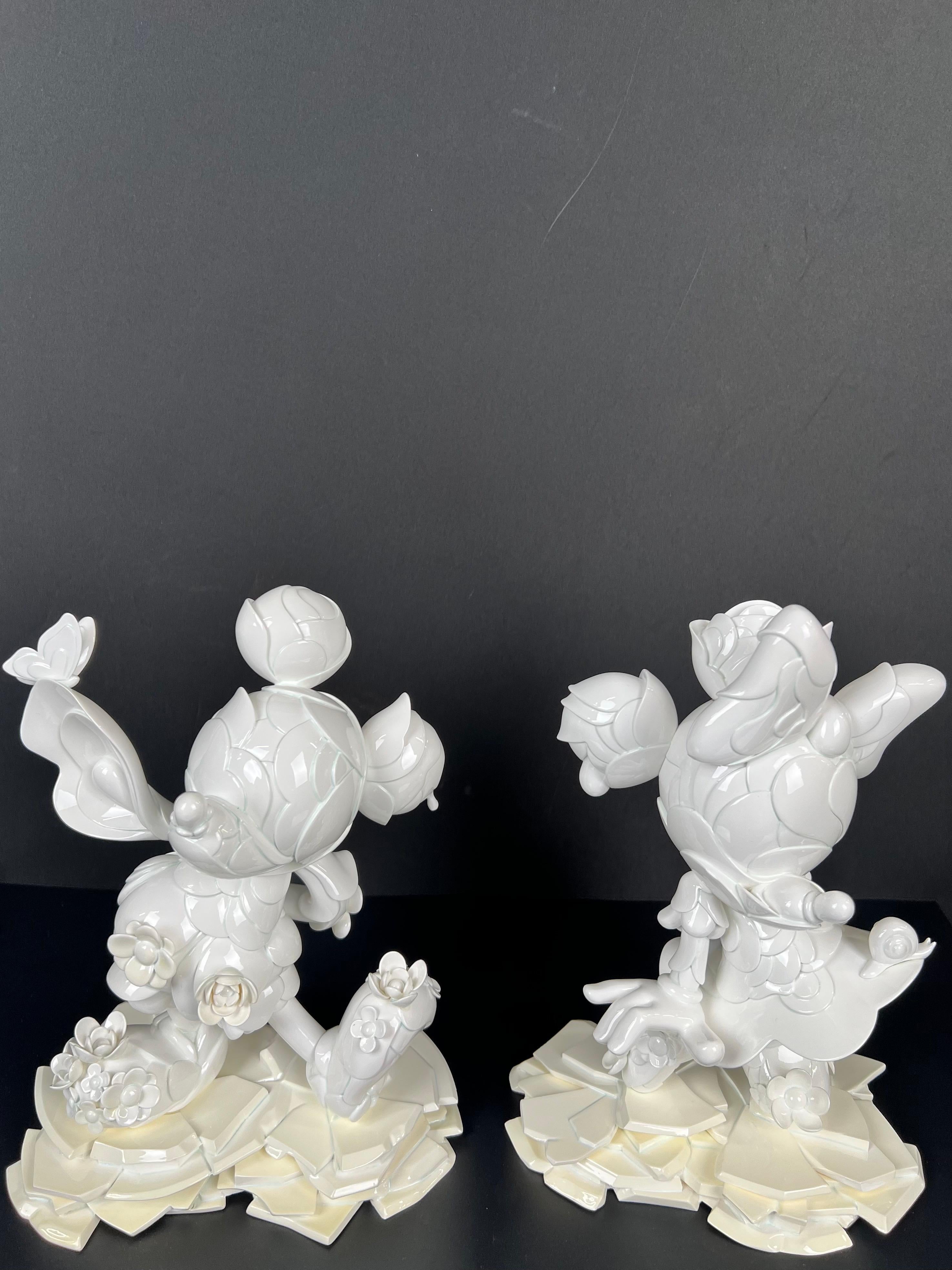 James Jean Mickey & Minnie Mouse 90. Jahrestag Porzellan-Statuen signiert im Angebot 2