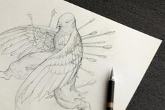 Figure en résine et polystone de James Jean Washizu produite pour Staple avec certificat d'authenticité