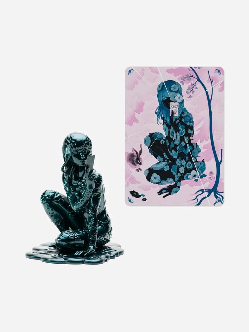 James Jean  Figurative Sculpture - Sun Tarot Nebula Pollen — Sculpture & Print Duo